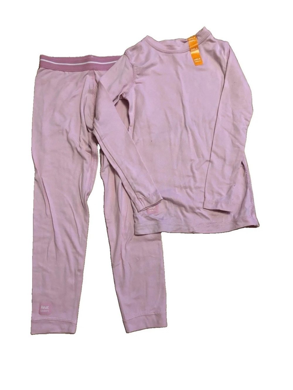 Heat Lockers Girls 2-Piece Thermal Set - Pink - X-Small